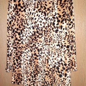 Tiger print blouse